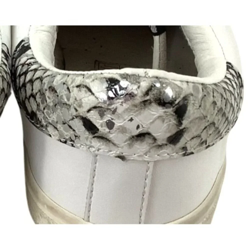 Vintage Havana Womens Quilted Star Sneakers Size 9 Snake Print Accents - Picture 4 of 8
